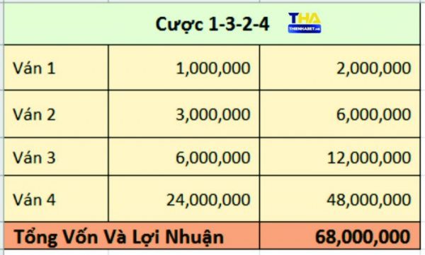 Cược 1-3-2-4 - thebluedots.io